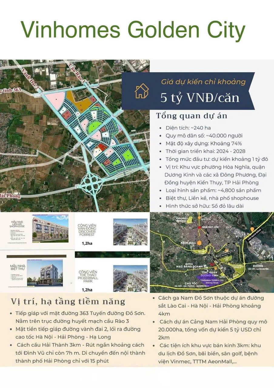 tiện ích tại Vinhomes Dương Kinh