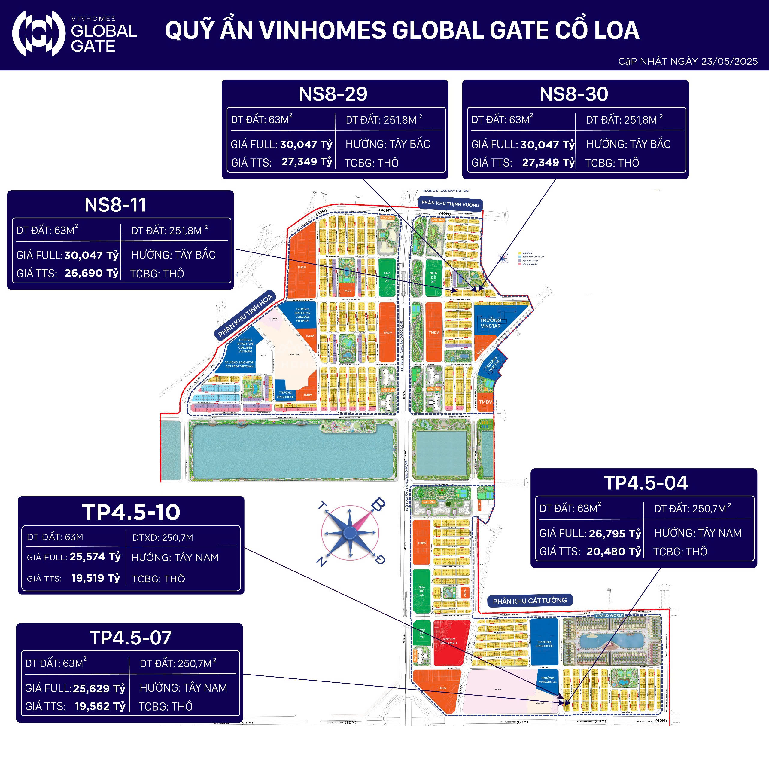 quỹ hàng Vinhomes Cổ Loa