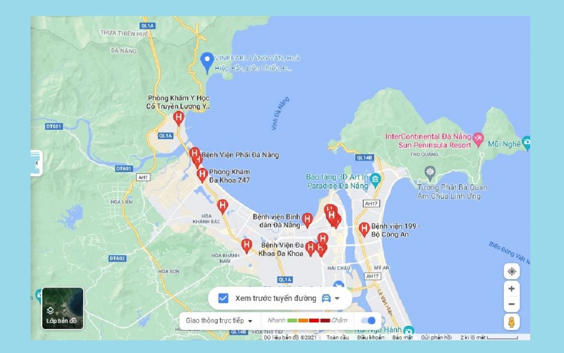 Vị trí Vinhomes Làng Vân Đà Nẵng