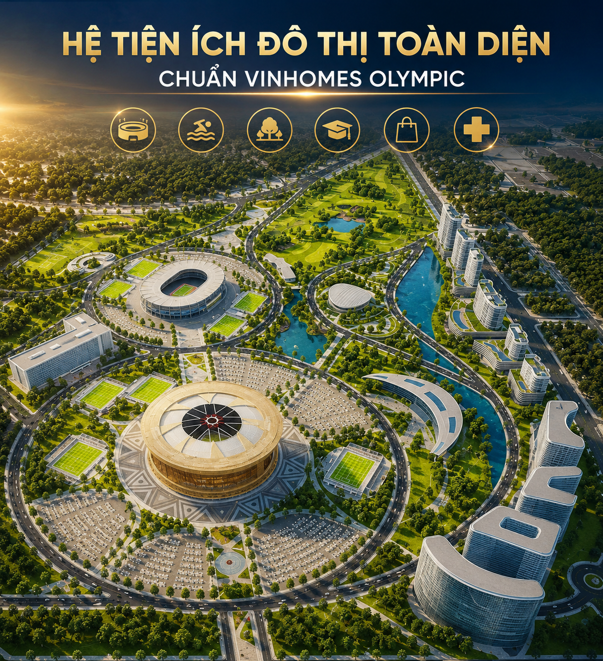 Hệ tiện ích đô thị toàn diện chuẩn Vinhomes 1