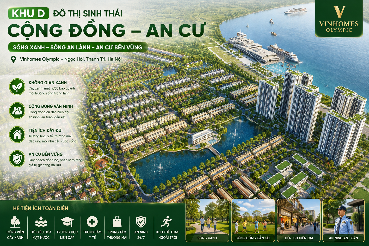 Khu D - Đô thị sinh thái - cộng đồng - an cư