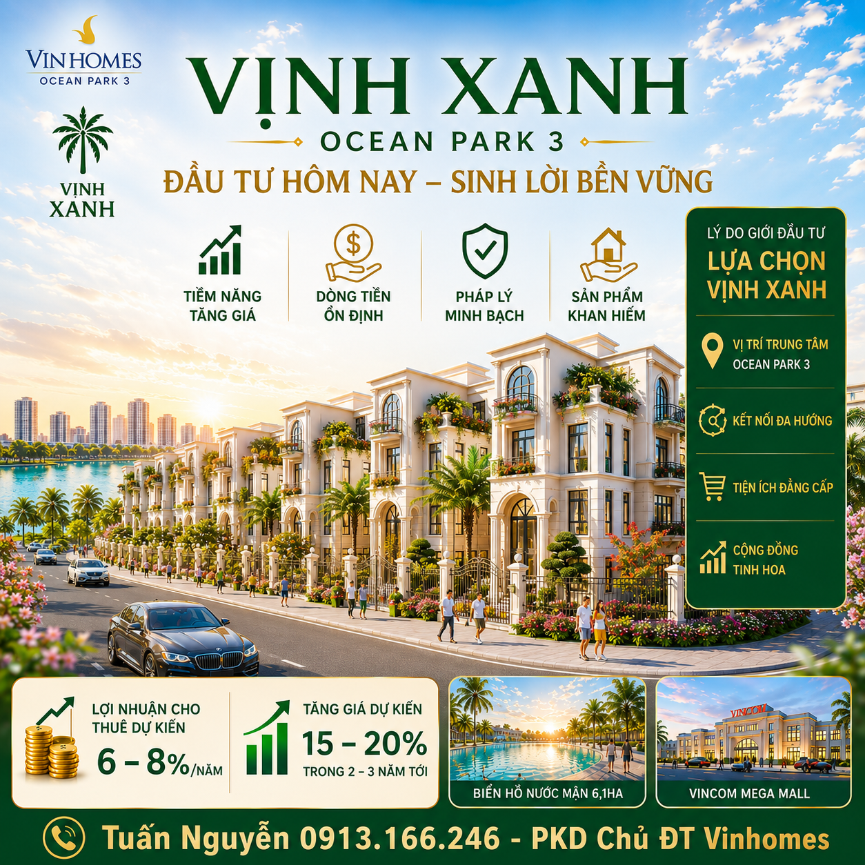 Đầu tư phân khu Vịnh Xanh - Sinh lời bền vững