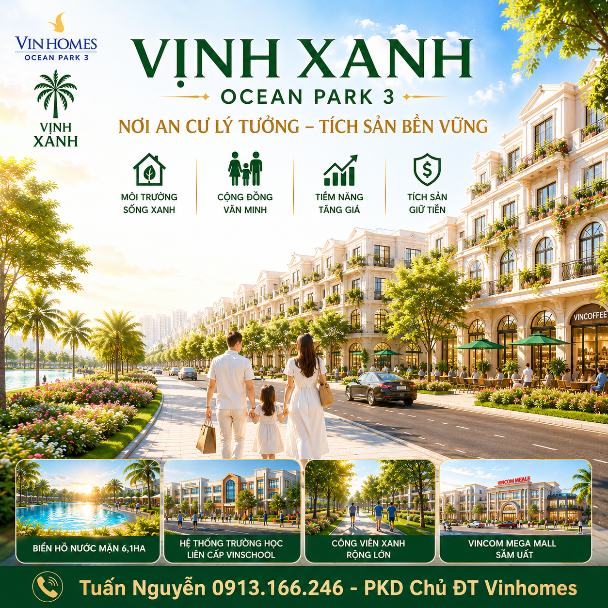 Phân khu Vịnh Xanh - Vinhomes Ocean Park 3