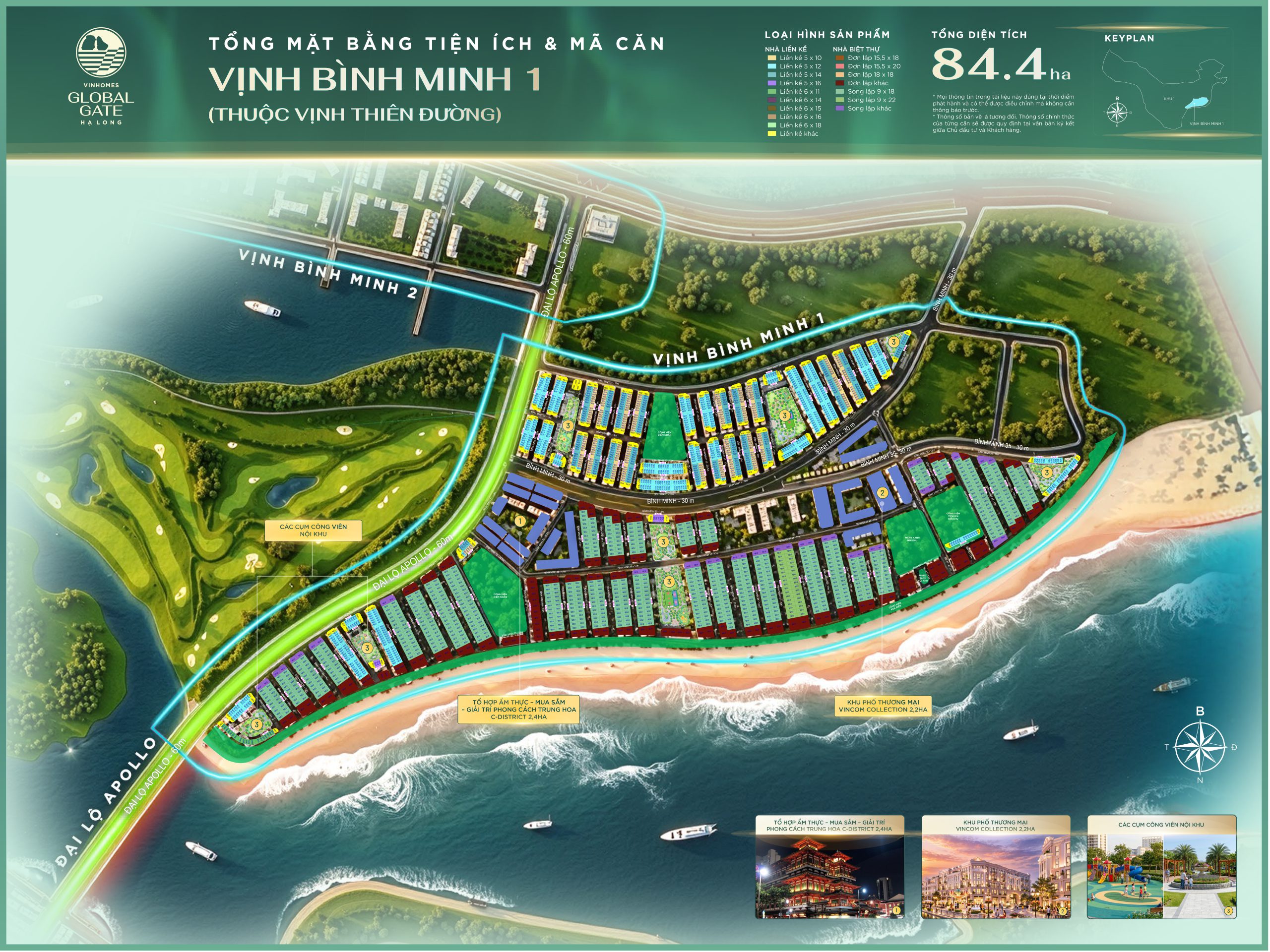 Vịnh Bình Minh - Triển khai giai đoạn đầu tại Vinhomes Hạ Long Xanh