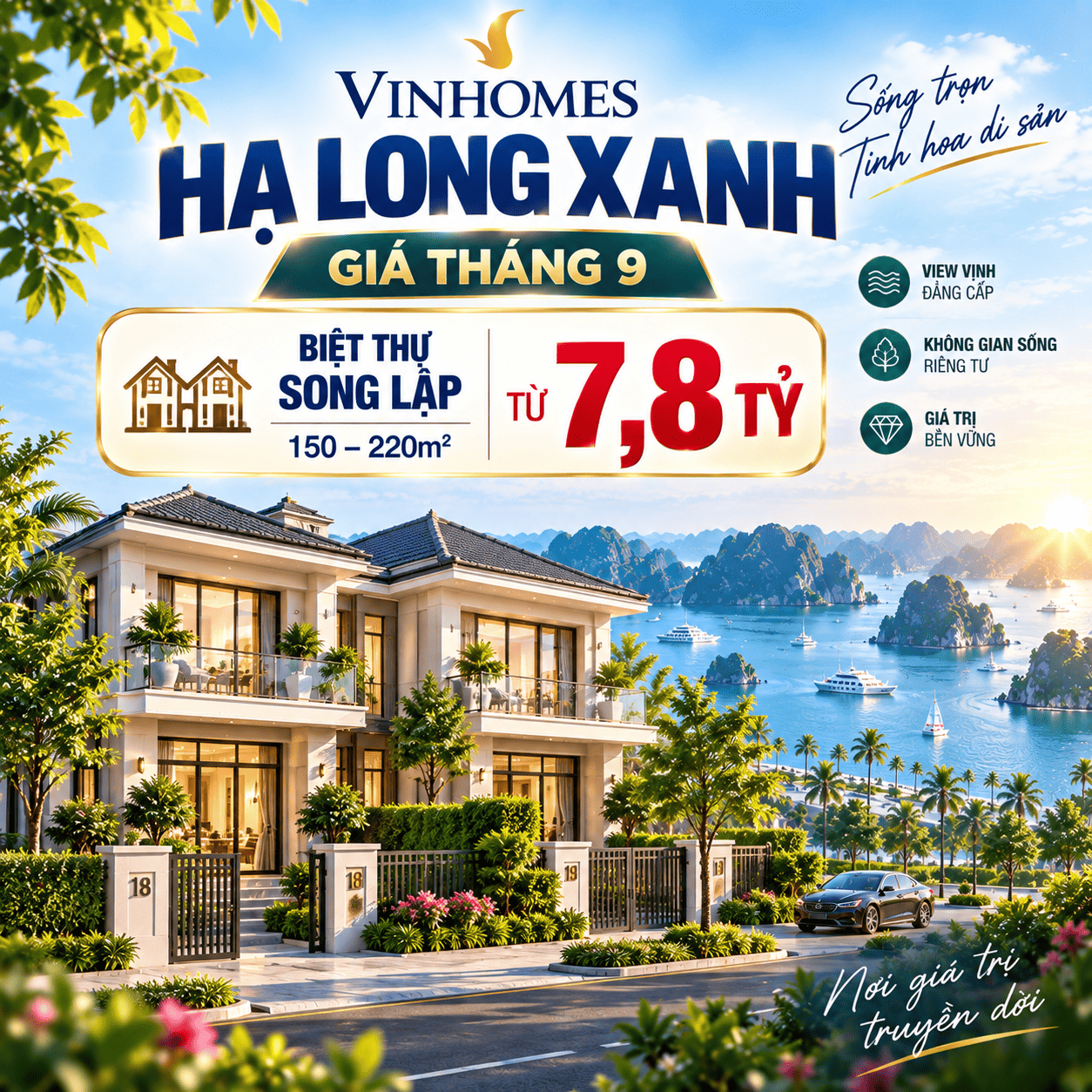 song lập Giá Tháng 9 Vinhomes Hạ Long Xanh