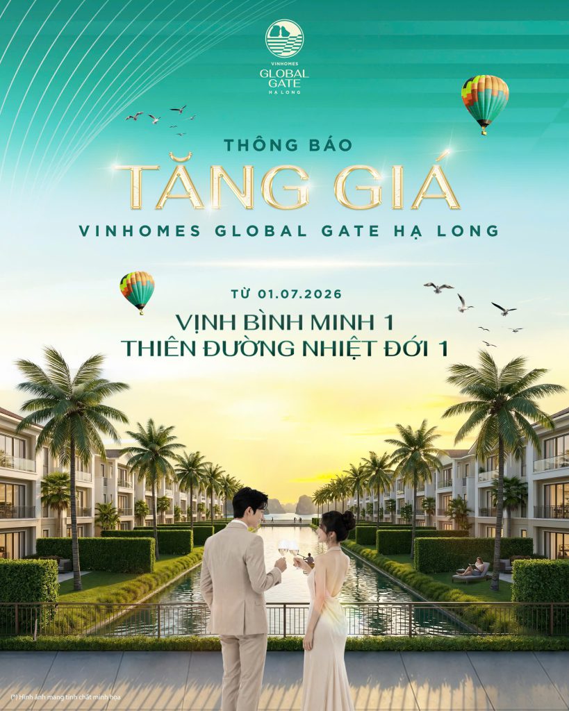 thông báo tăng giá Vinhomes Hạ Long Xanh